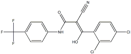 2-Cyano-3-hydroxy-3-[2,4-dichlorophenyl]-N-[4-trifluoromethylphenyl]acrylamide