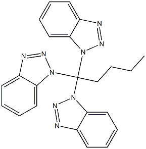 1,1,1-Tris(1H-benzotriazol-1-yl)pentane,,结构式