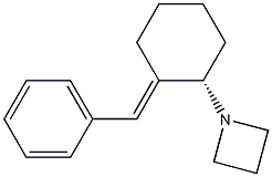 1-[(1S)-2-[(E)-Phenylmethylene]cyclohexan-1-yl]azetidine Structure