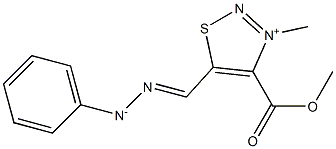 2-[[[4-(Methoxycarbonyl)-3-methyl-1,2,3-thiadiazol-3-ium]-5-yl]methylene]-1-phenylhydrazin-1-ide