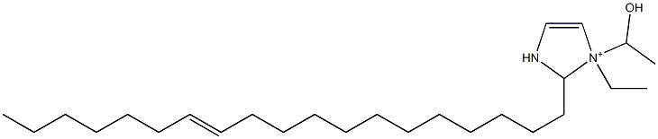 1-Ethyl-1-(1-hydroxyethyl)-2-(12-nonadecenyl)-4-imidazoline-1-ium,,结构式