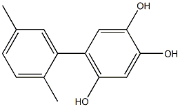 5-(2,5-Dimethylphenyl)-1,2,4-benzenetriol,,结构式