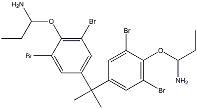 2,2-Bis[3,5-dibromo-4-(1-aminopropoxy)phenyl]propane,,结构式