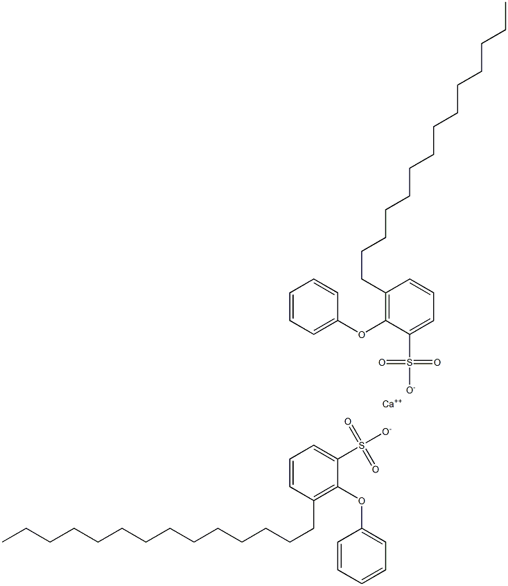 Bis(2-phenoxy-3-tetradecylbenzenesulfonic acid)calcium salt 结构式