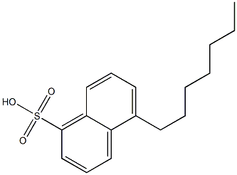 5-Heptyl-1-naphthalenesulfonic acid Structure