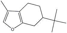 4,5,6,7-Tetrahydro-3-methyl-6-tert-butylbenzofuran Struktur