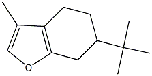 4,5,6,7-テトラヒドロ-3-メチル-6-tert-ブチルベンゾフラン 化学構造式