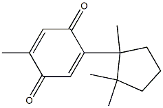 2-(1,2,2-Trimethylcyclopentyl)-5-methyl-1,4-benzoquinone Structure