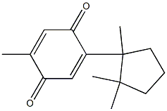 2-(1,2,2-Trimethylcyclopentyl)-5-methyl-1,4-benzoquinone 结构式