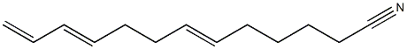 6,10,12-Tridecatrienenitrile 结构式