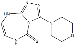 3-Morpholino-5,8-dihydro-4H-1,2,3a,5,8-pentaazaazulene-4-thione,,结构式