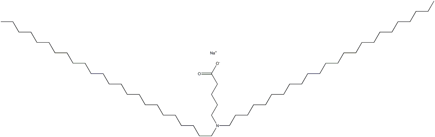 5-(Ditetracosylamino)valeric acid sodium salt Structure