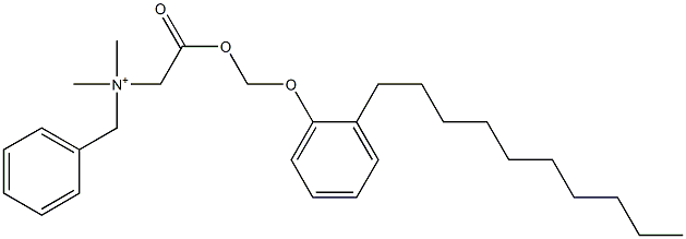 N,N-Dimethyl-N-benzyl-N-[[[(2-decylphenyloxy)methyl]oxycarbonyl]methyl]aminium,,结构式