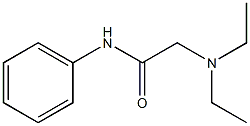 2-(Diethylamino)acetanilide Struktur