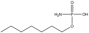 Amidophosphoric acid hydrogen heptyl ester Structure