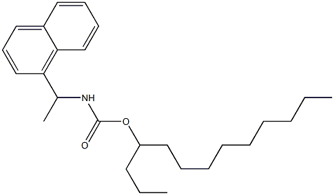 N-[1-(1-Naphtyl)ethyl]carbamic acid (1-propyldecyl) ester Structure