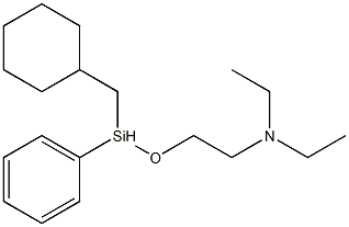 2-(Cyclohexylmethylphenylsiloxy)-N,N-diethylethanamine 结构式