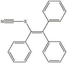 1,2,2-Triphenylethenyl thiocyanate 结构式