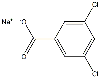 3,5-ジクロロ安息香酸ナトリウム 化学構造式