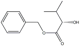 (S)-2-ヒドロキシ-3-メチルブタン酸ベンジル 化学構造式