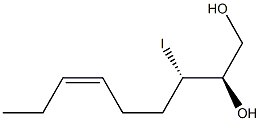 (2R,3S,6Z)-3-Iodo-6-nonene-1,2-diol Structure