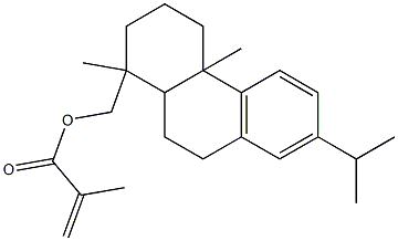 メタクリル酸1,2,3,4,4a,9,10,10a-オクタヒドロ-7-イソプロピル-1,4a-ジメチルフェナントレン-1-イルメチル 化学構造式