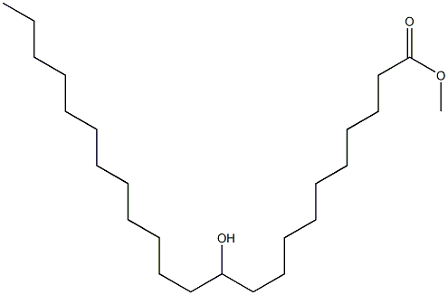 11-ヒドロキシトリコサン酸メチル 化学構造式