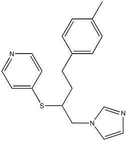 1-[4-(4-Methylphenyl)-2-[(4-pyridyl)thio]butyl]-1H-imidazole Struktur