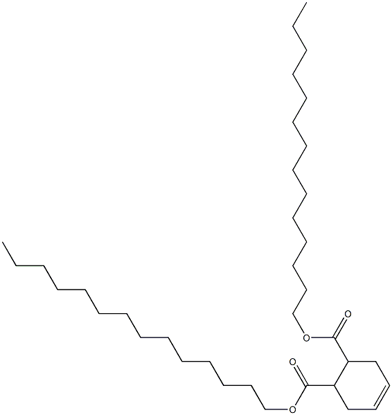 4-Cyclohexene-1,2-dicarboxylic acid ditetradecyl ester Structure