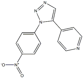 1-(4-Nitrophenyl)-5-(4-pyridyl)-1H-1,2,3-triazole 结构式