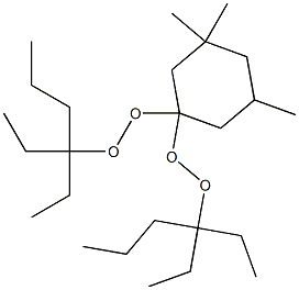 3,3,5-Trimethyl-1,1-bis(1,1-diethylbutylperoxy)cyclohexane,,结构式