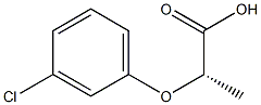 (2S)-2-(3-Chlorophenoxy)propionic acid 结构式