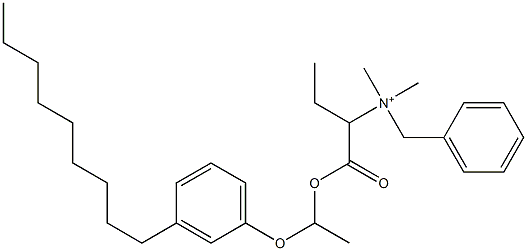 N,N-Dimethyl-N-benzyl-N-[1-[[1-(3-nonylphenyloxy)ethyl]oxycarbonyl]propyl]aminium|