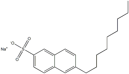 6-Nonyl-2-naphthalenesulfonic acid sodium salt Structure