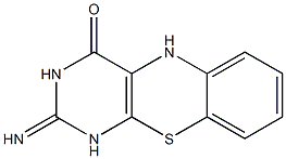 1,2-Dihydro-2-imino-5H-pyrimido[4,5-b][1,4]benzothiazin-4(3H)-one,,结构式