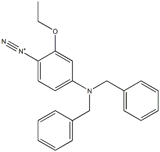 4-[Bis(phenylmethyl)amino]-2-ethoxybenzenediazonium Structure