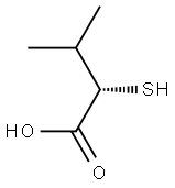 [S,(-)]-2-Mercapto-3-methylbutyric acid,,结构式
