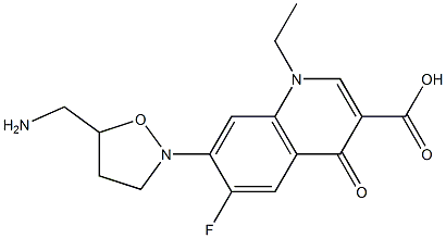 7-[5-(Aminomethyl)isoxazolidin-2-yl]-1-ethyl-6-fluoro-4-oxo-1,4-dihydroquinoline-3-carboxylic acid Structure