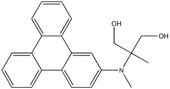 2-[(Triphenylen-2-yl)methylamino]-2-methyl-1,3-propanediol,,结构式
