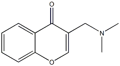 3-[(Dimethylamino)methyl]-4H-1-benzopyran-4-one,,结构式