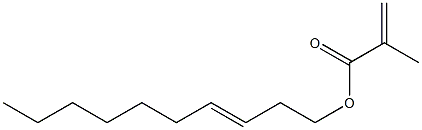 Methacrylic acid (3-decenyl) ester Structure