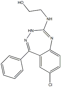 7-Chloro-5-phenyl-2-[(2-hydroxyethyl)amino]-3H-1,3,4-benzotriazepine