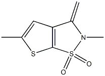 2,3-Dihydro-2,5-dimethyl-3-methylenethieno[3,2-d]isothiazole 1,1-dioxide,,结构式