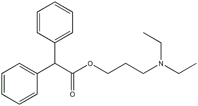 2,2-Diphenylacetic acid 3-(diethylamino)propyl ester