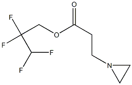 1-Aziridinepropionic acid 2,2,3,3-tetrafluoropropyl ester Structure