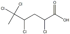 2,4,5,5-Tetrachlorocaproic acid Structure