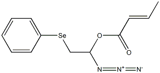 (E)-2-ブテン酸1-アジド-2-フェニルセレノエチル 化学構造式