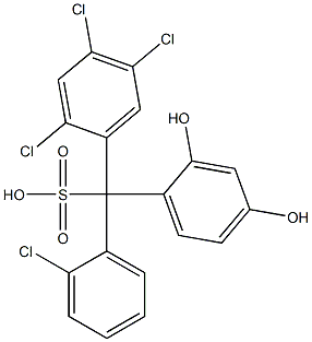 (2-Chlorophenyl)(2,4,5-trichlorophenyl)(2,4-dihydroxyphenyl)methanesulfonic acid