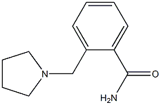 2-(1-ピロリジニルメチル)ベンズアミド 化学構造式