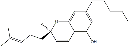 (R)-2-Methyl-2-(4-methyl-3-pentenyl)-7-pentyl-2H-1-benzopyran-5-ol 结构式